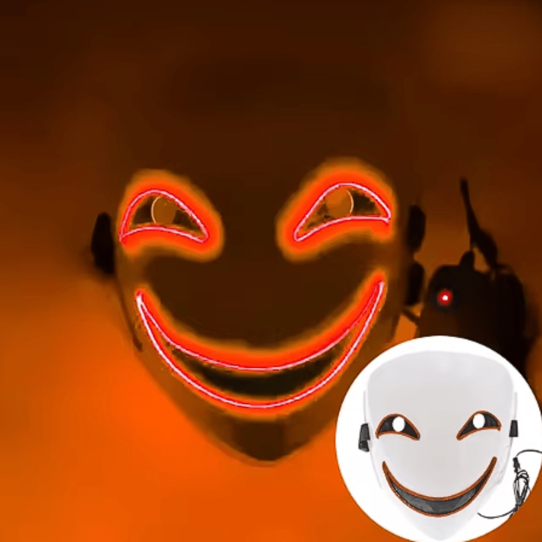 X leuchtende Maske SMILE - FestivalStuff