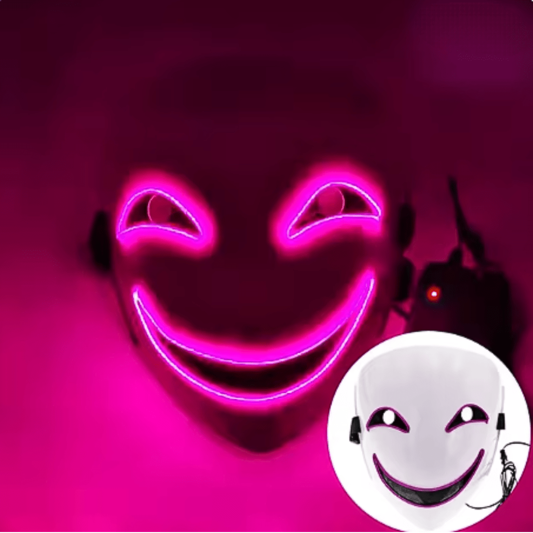 X leuchtende Maske SMILE - FestivalStuff