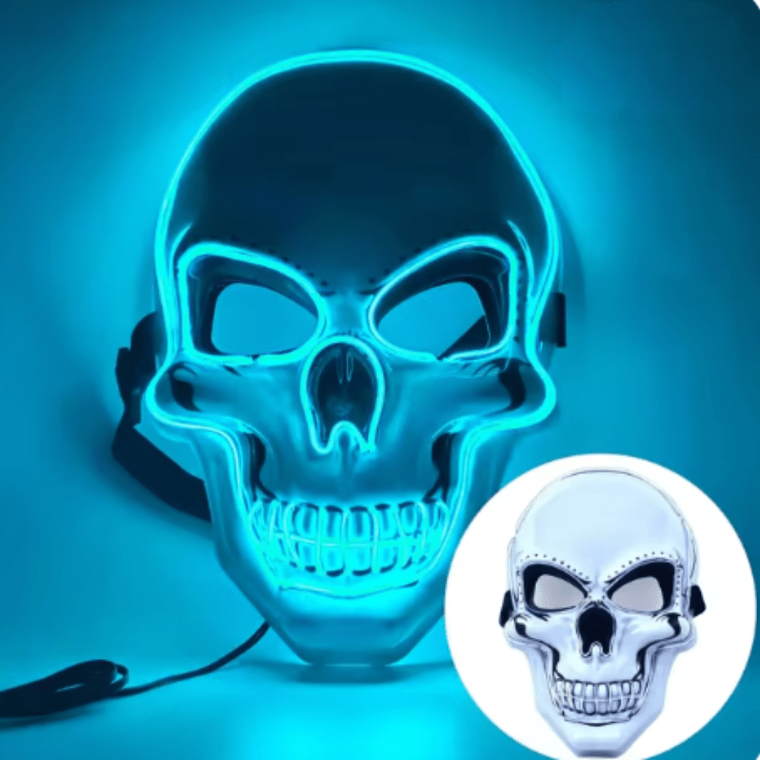 X leuchtende Maske Totenkopf - FestivalStuff
