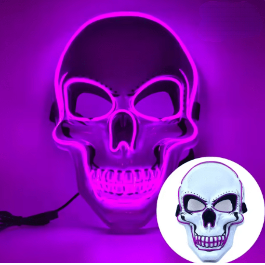 X leuchtende Maske Totenkopf - FestivalStuff
