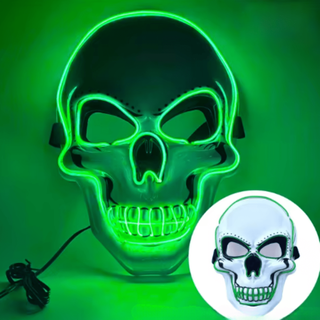 X leuchtende Maske Totenkopf - FestivalStuff