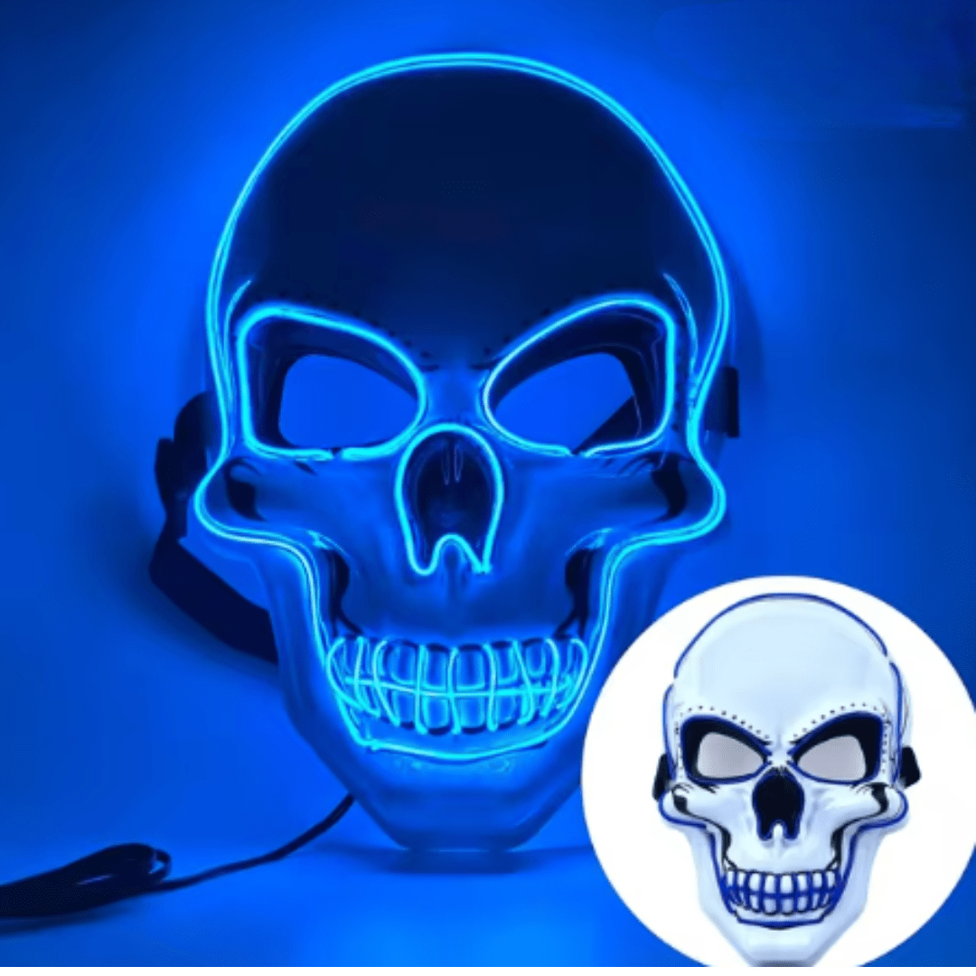 X leuchtende Maske Totenkopf - FestivalStuff