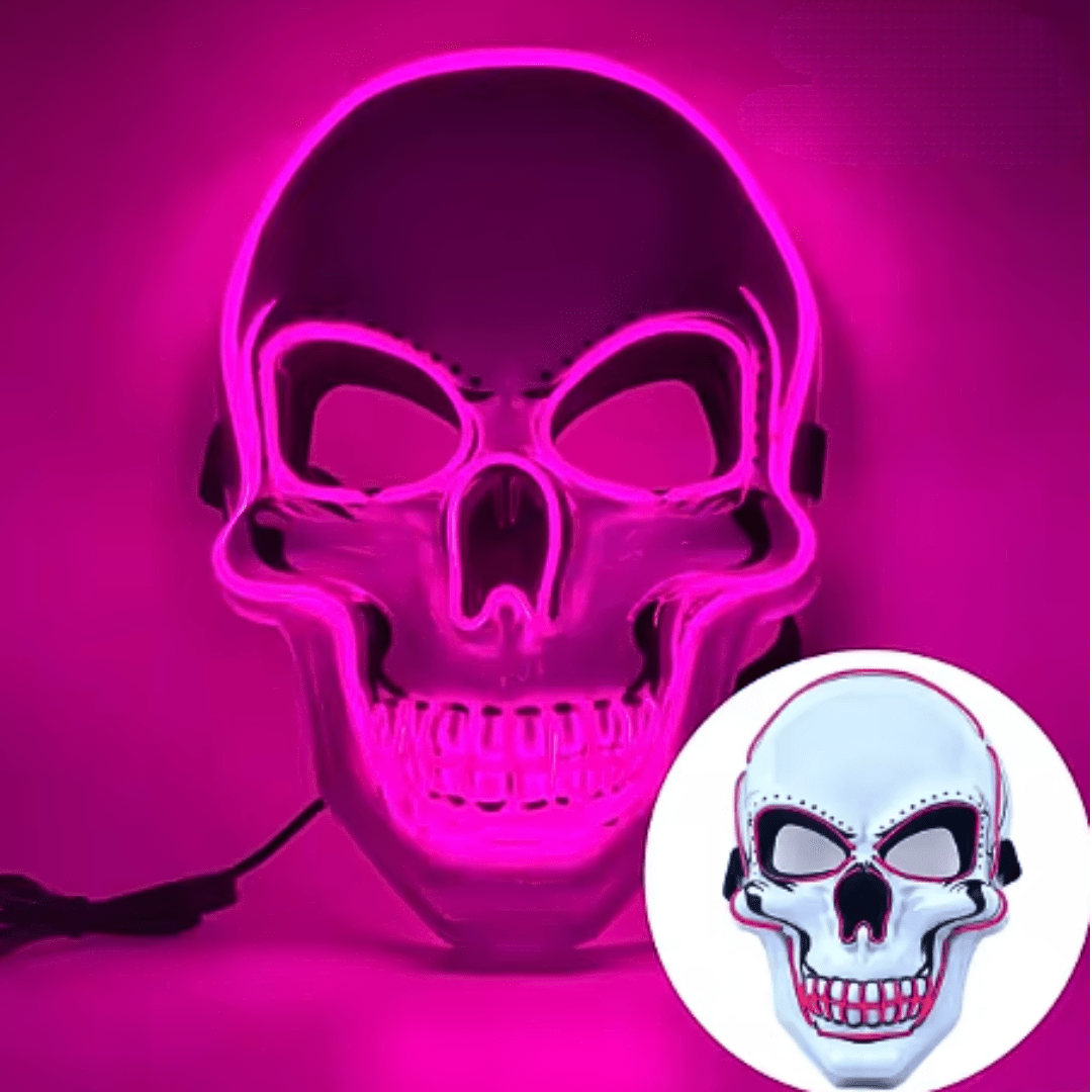 X leuchtende Maske Totenkopf - FestivalStuff