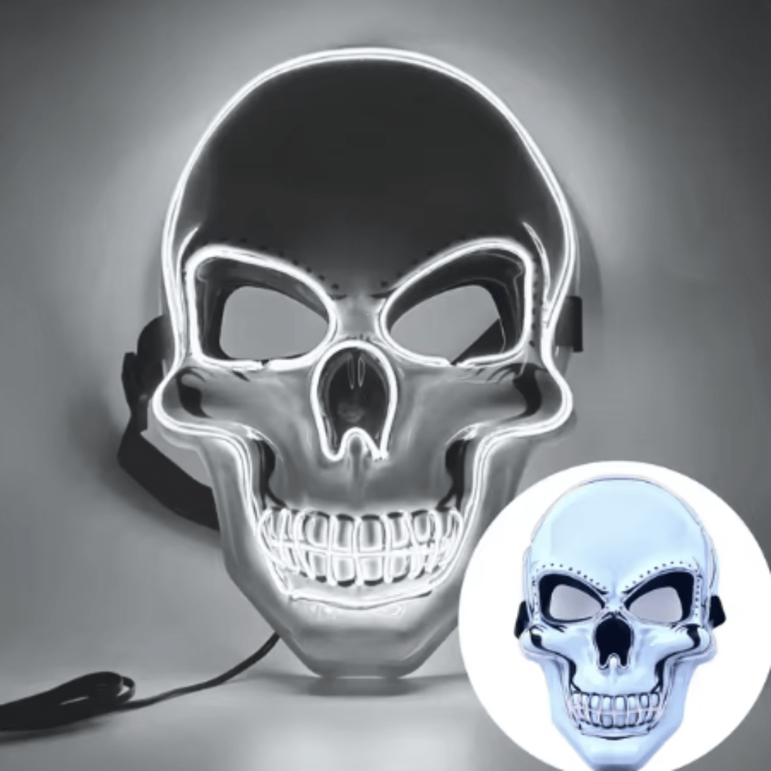 X leuchtende Maske Totenkopf - FestivalStuff