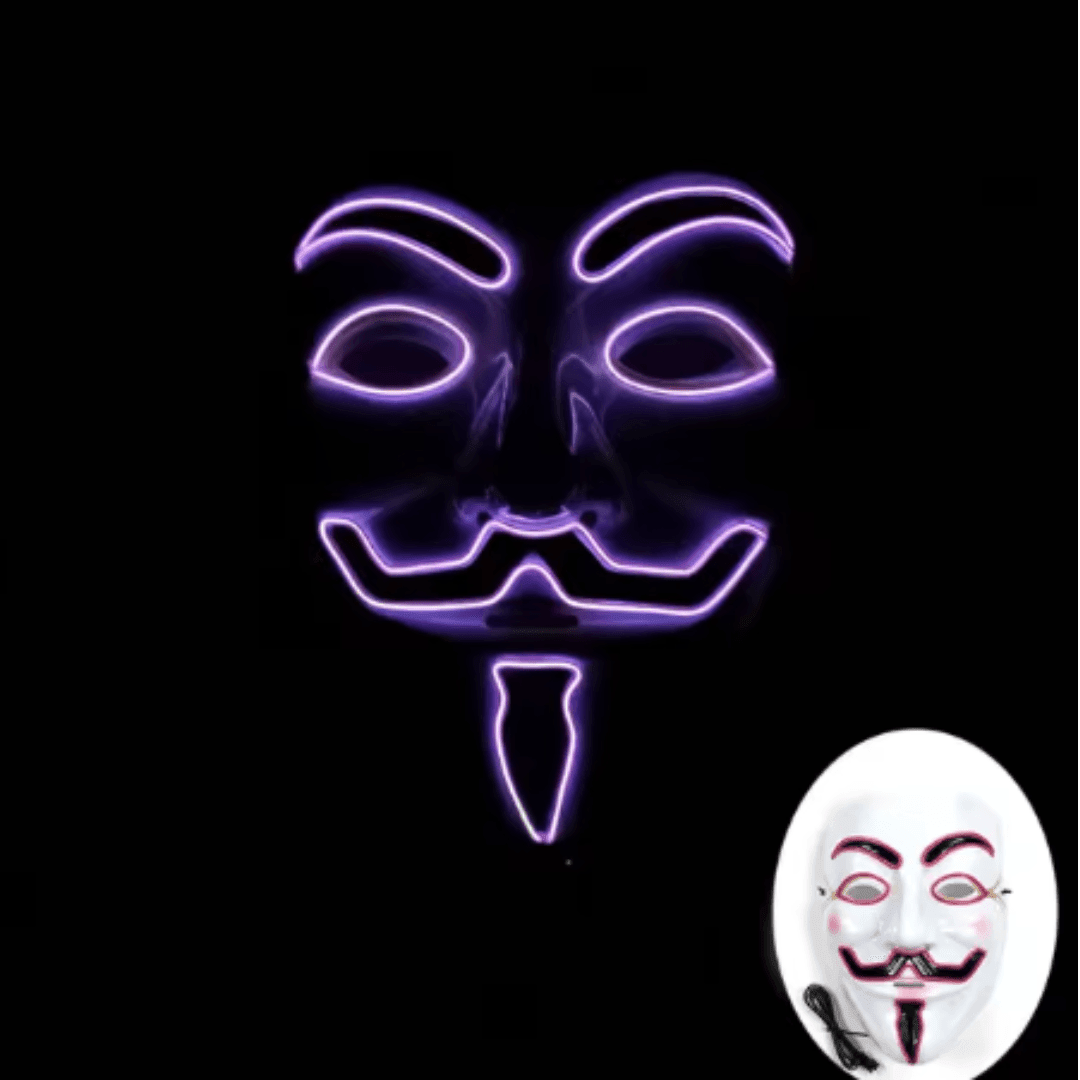 X leuchtende Maske V Vendetta - FestivalStuff