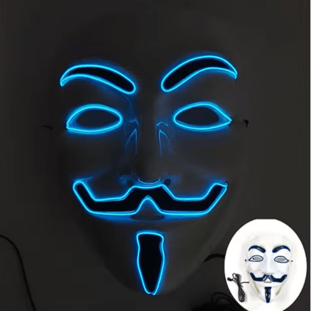 X leuchtende Maske V Vendetta - FestivalStuff