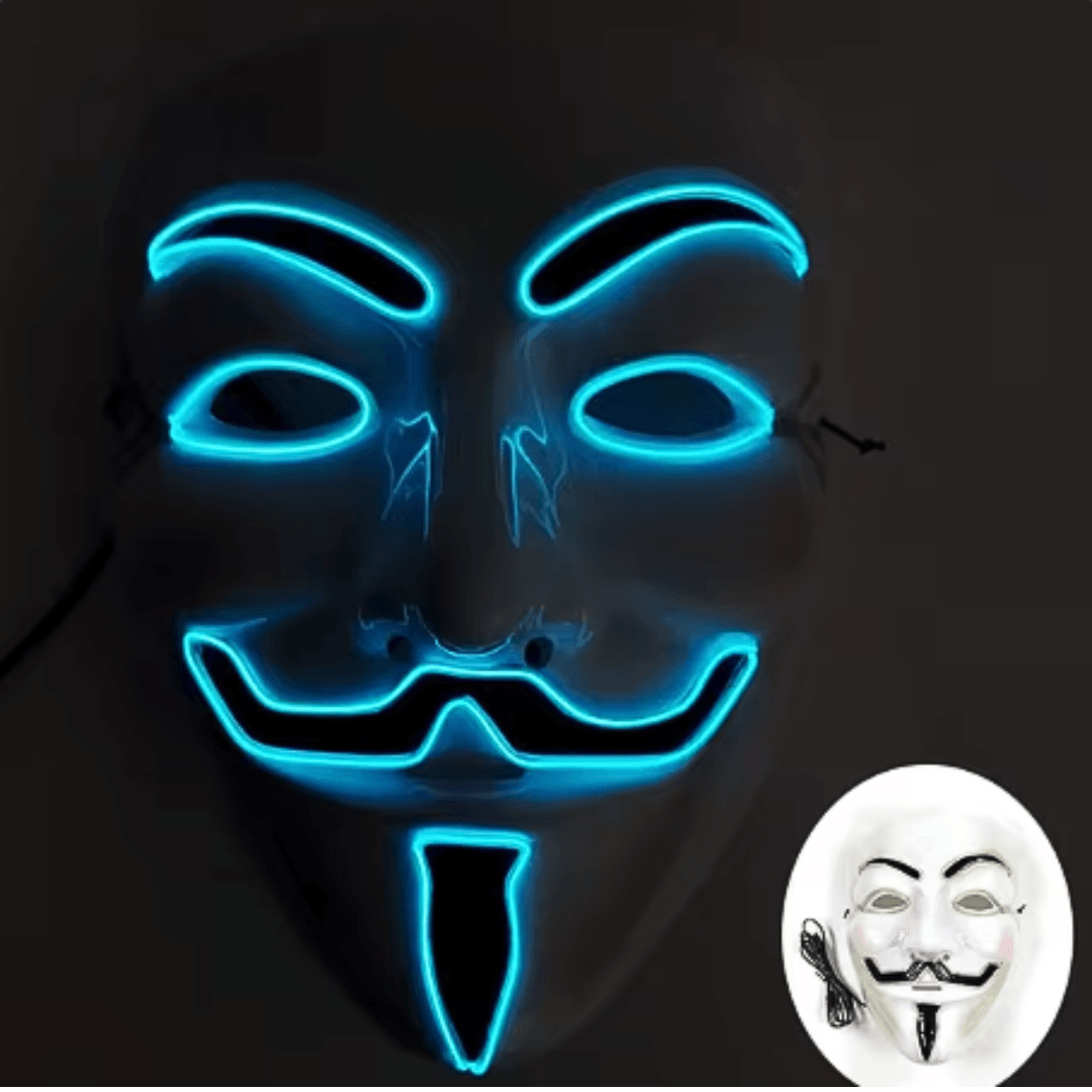 X leuchtende Maske V Vendetta - FestivalStuff