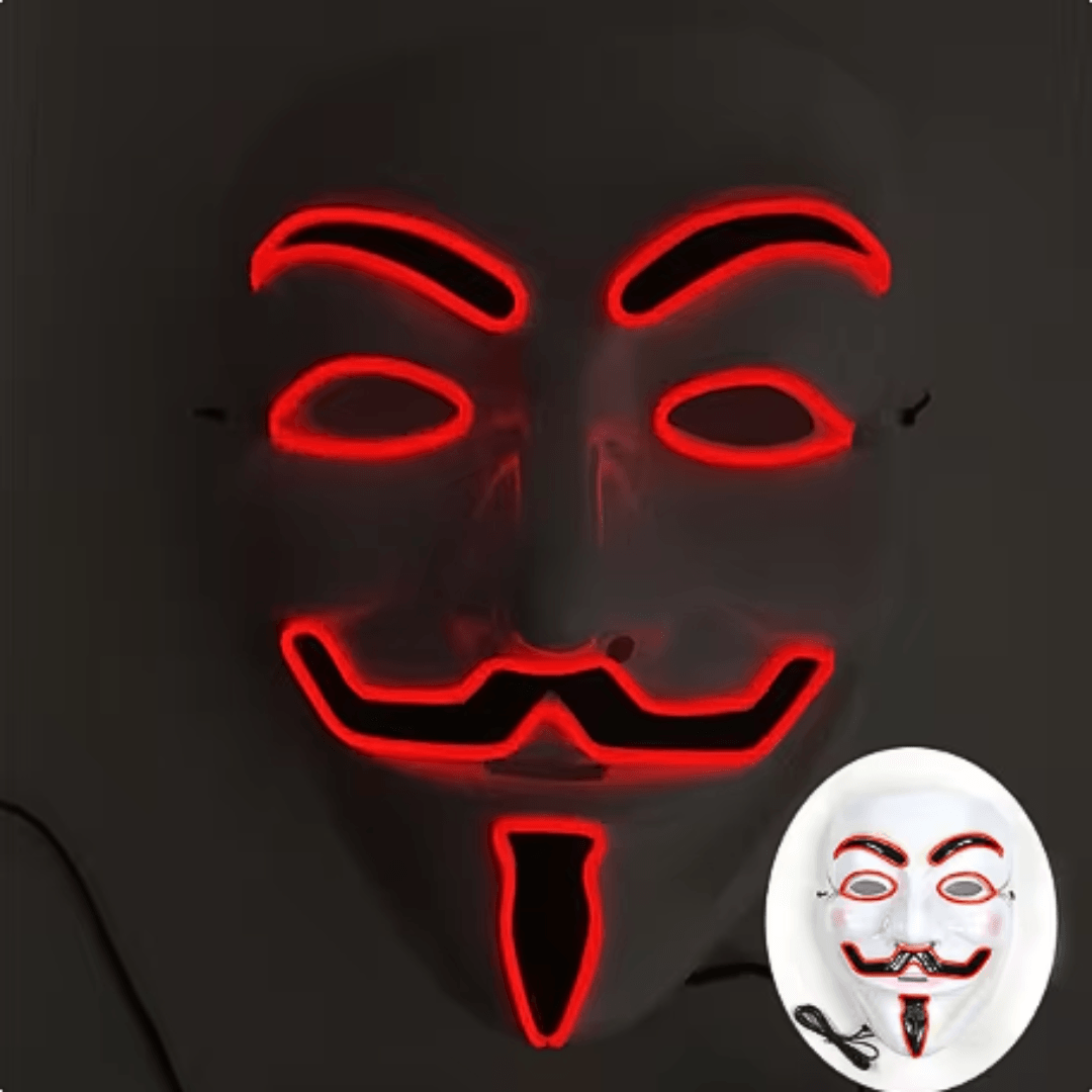 X leuchtende Maske V Vendetta - FestivalStuff
