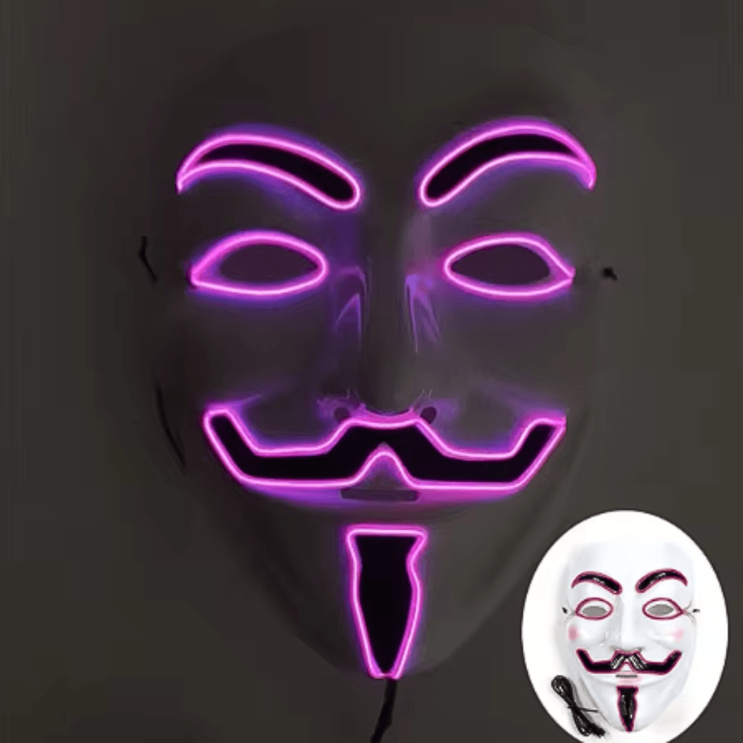 X leuchtende Maske V Vendetta - FestivalStuff
