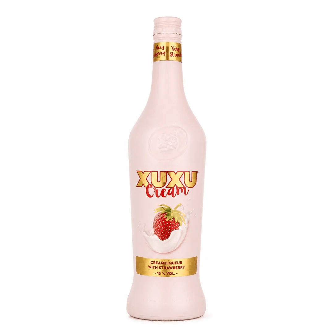 XUXU Strawberry Cream Erdbeer Sahne Likör 0,7 l - FestivalStuff