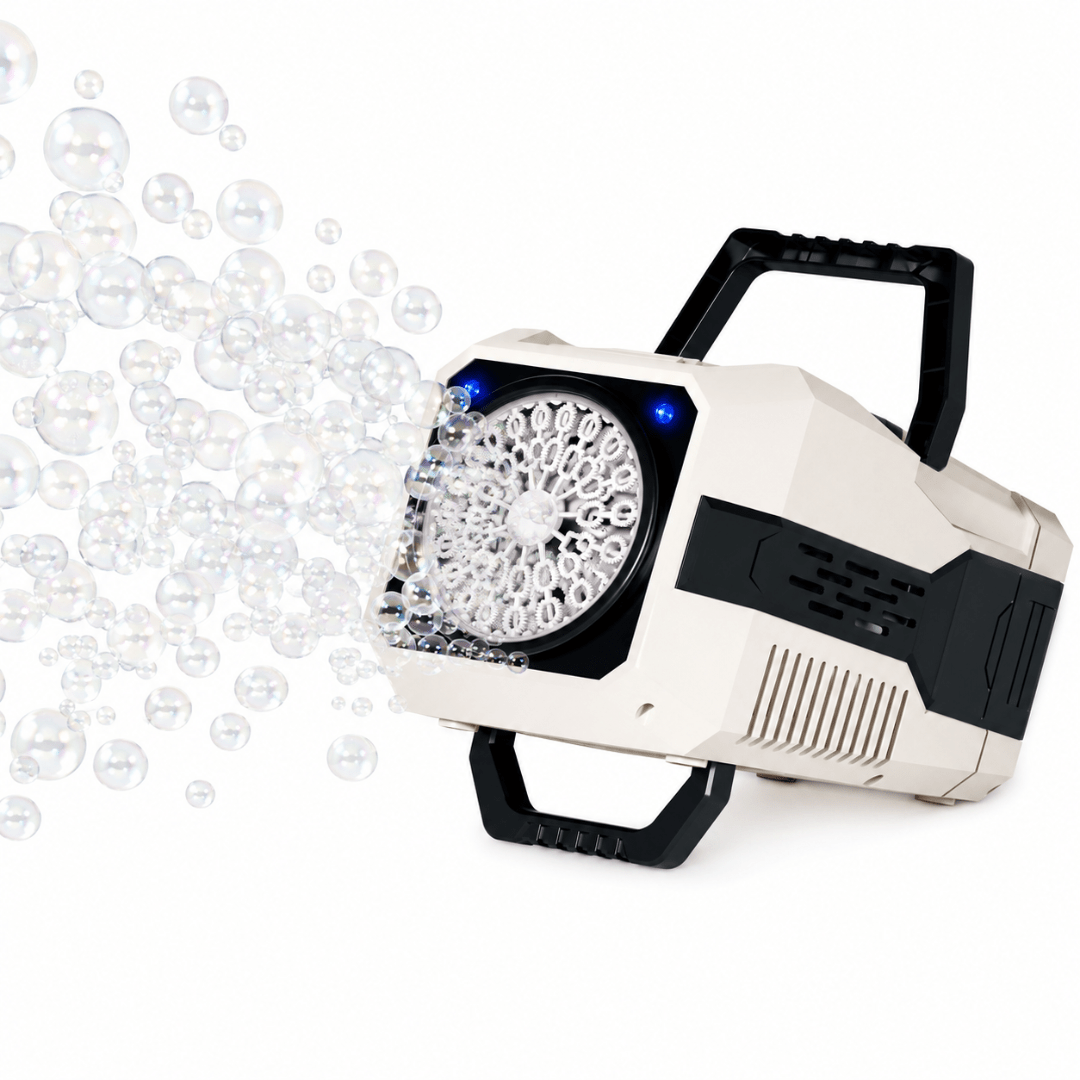 XXL Seifenblasenmaschine mit LED & Seifenblasenflüssigkeit - FestivalStuff