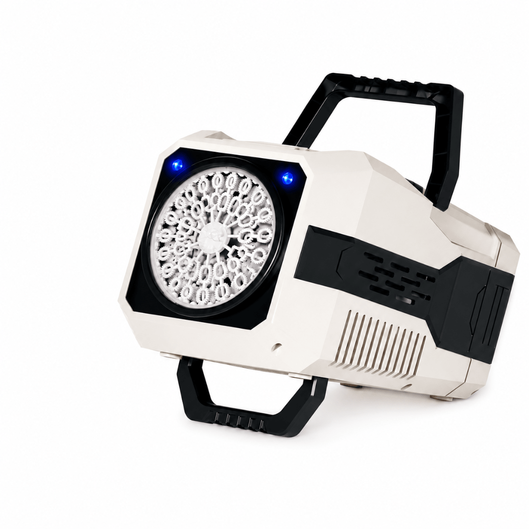 XXL Seifenblasenmaschine mit LED & Seifenblasenflüssigkeit - FestivalStuff