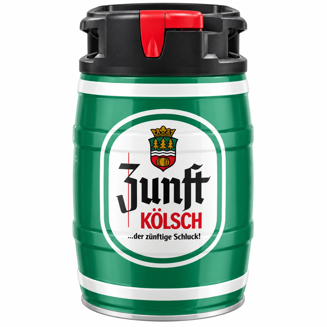 Zunft Kölsch 5L CO2 Partyfass mit Zapfhahn - FestivalStuff
