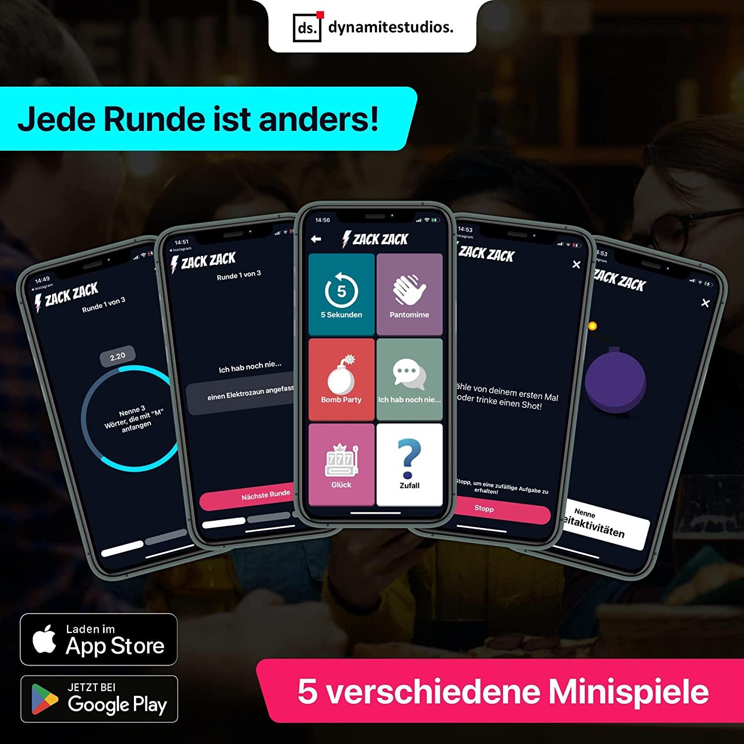 Zack Zack - wer gewinnt, verliert! - Kartenspiel - FestivalStuff