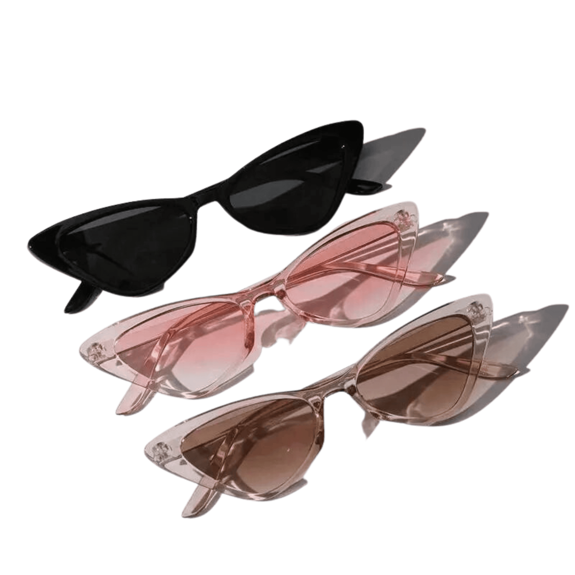 Sonnenbrille Katzenaugen 3 Paar - FestivalStuff