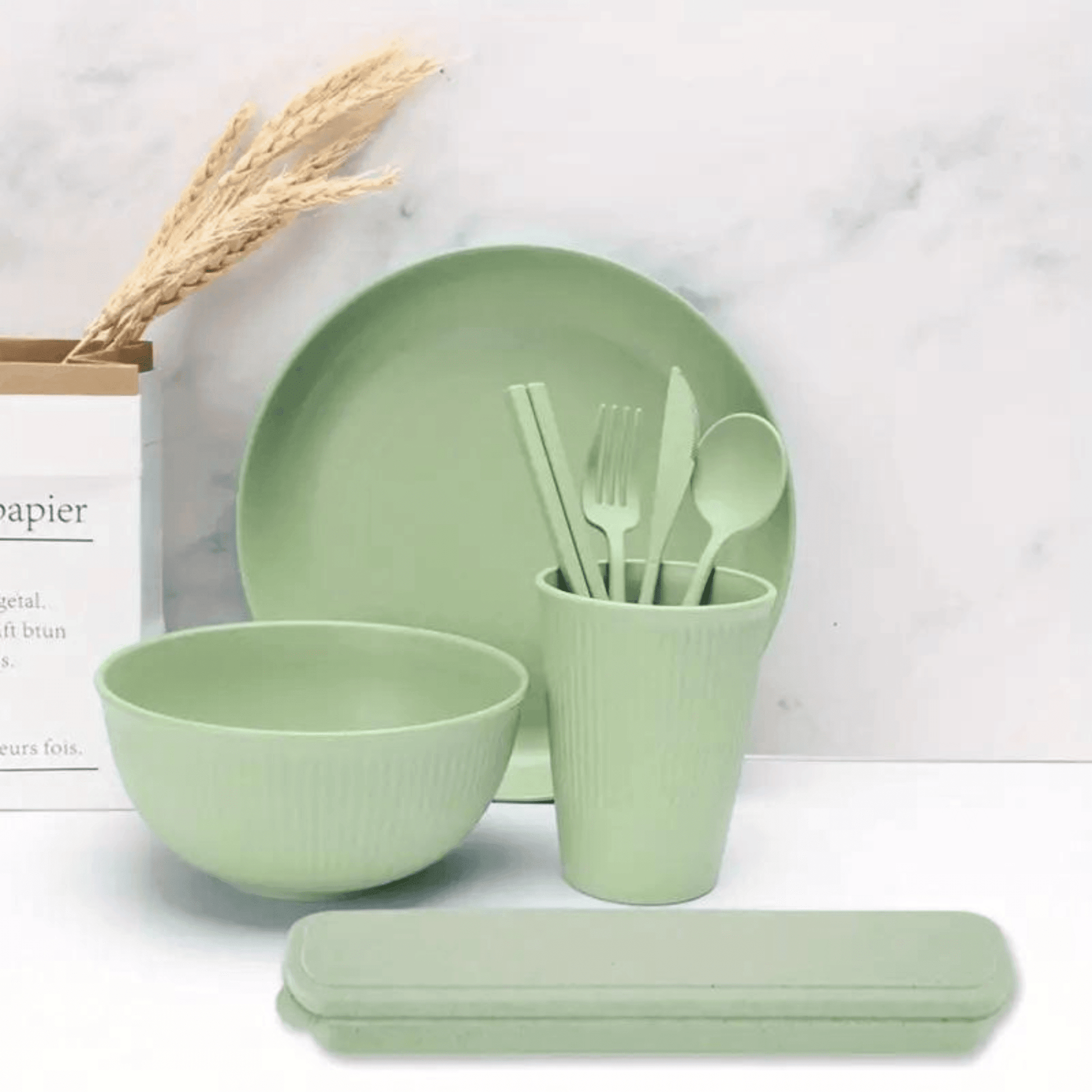 Geschirr - und Besteck Set 8 - teilig - FestivalStuff