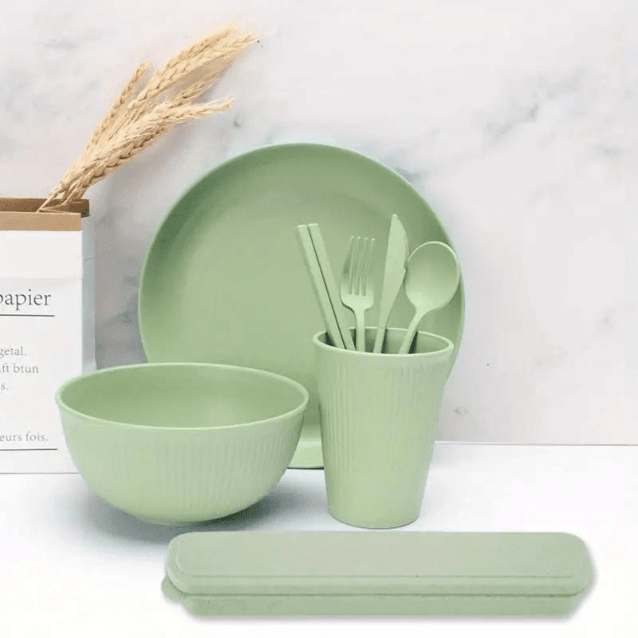 Geschirr - und Besteck Set 8 - teilig - FestivalStuff