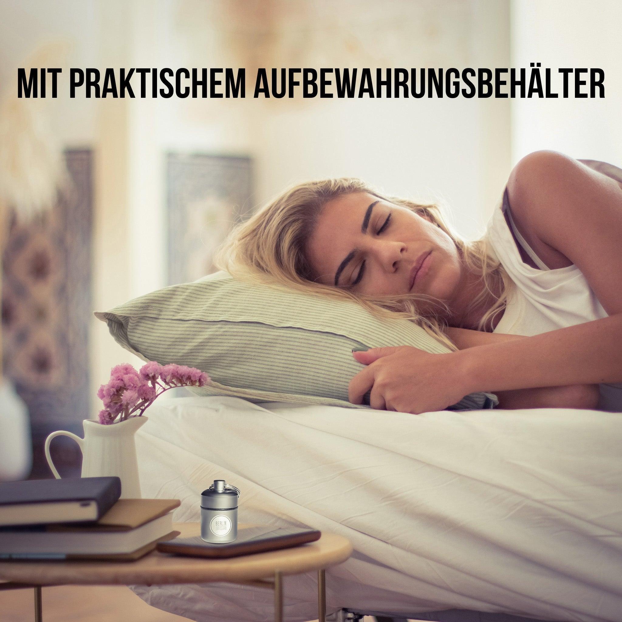 OHRSTÖPSEL "BERLINER PFLANZE" SCHLAFGEHÖRSCHUTZ GEGEN SCHNARCHEN ZUM SCHLAFEN IN SEITENLAGE | 24DB SNR - FestivalStuff