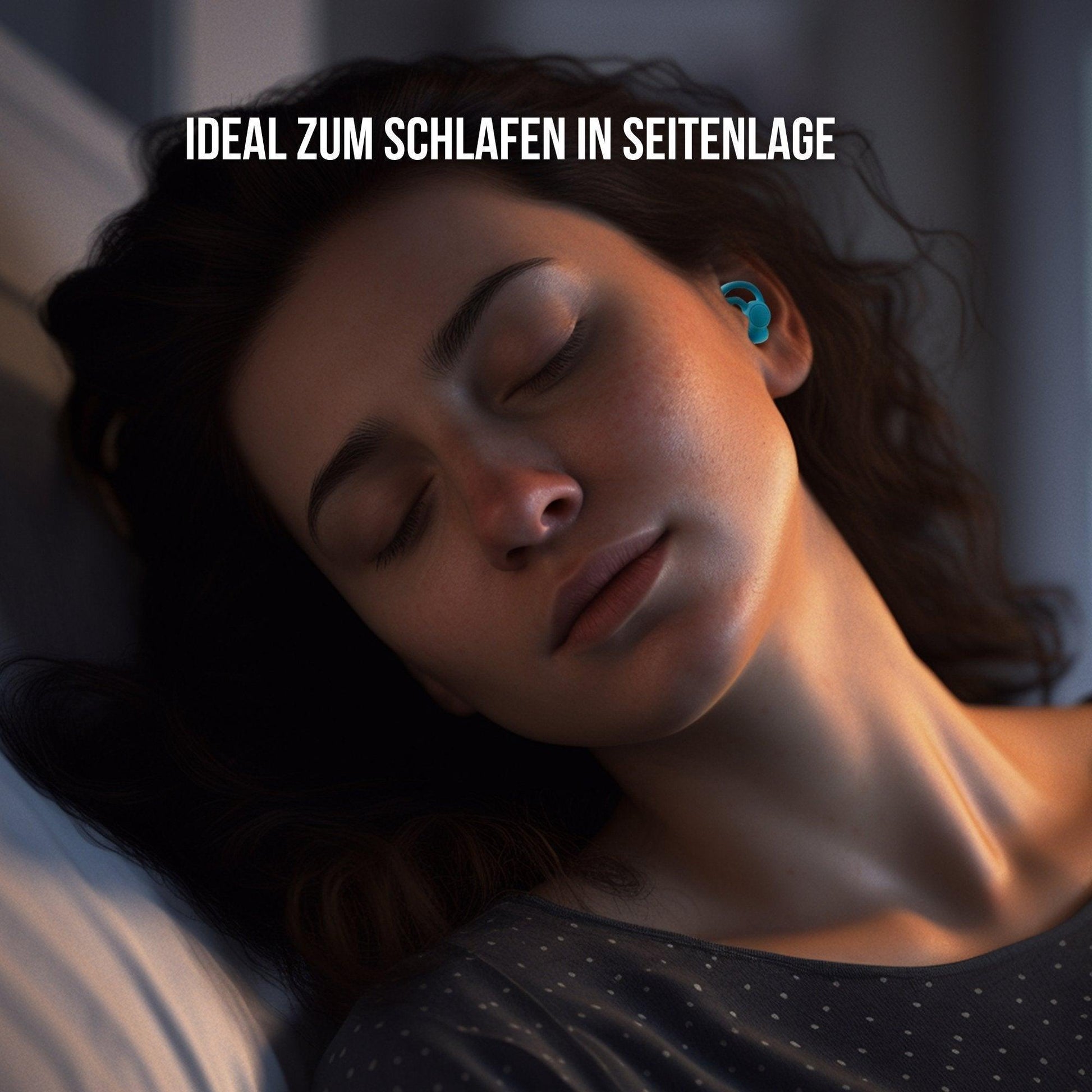 OHRSTÖPSEL "Müggelsee" SCHLAFGEHÖRSCHUTZ GEGEN SCHNARCHEN für Seitenschläfer | 25DB SNR - FestivalStuff