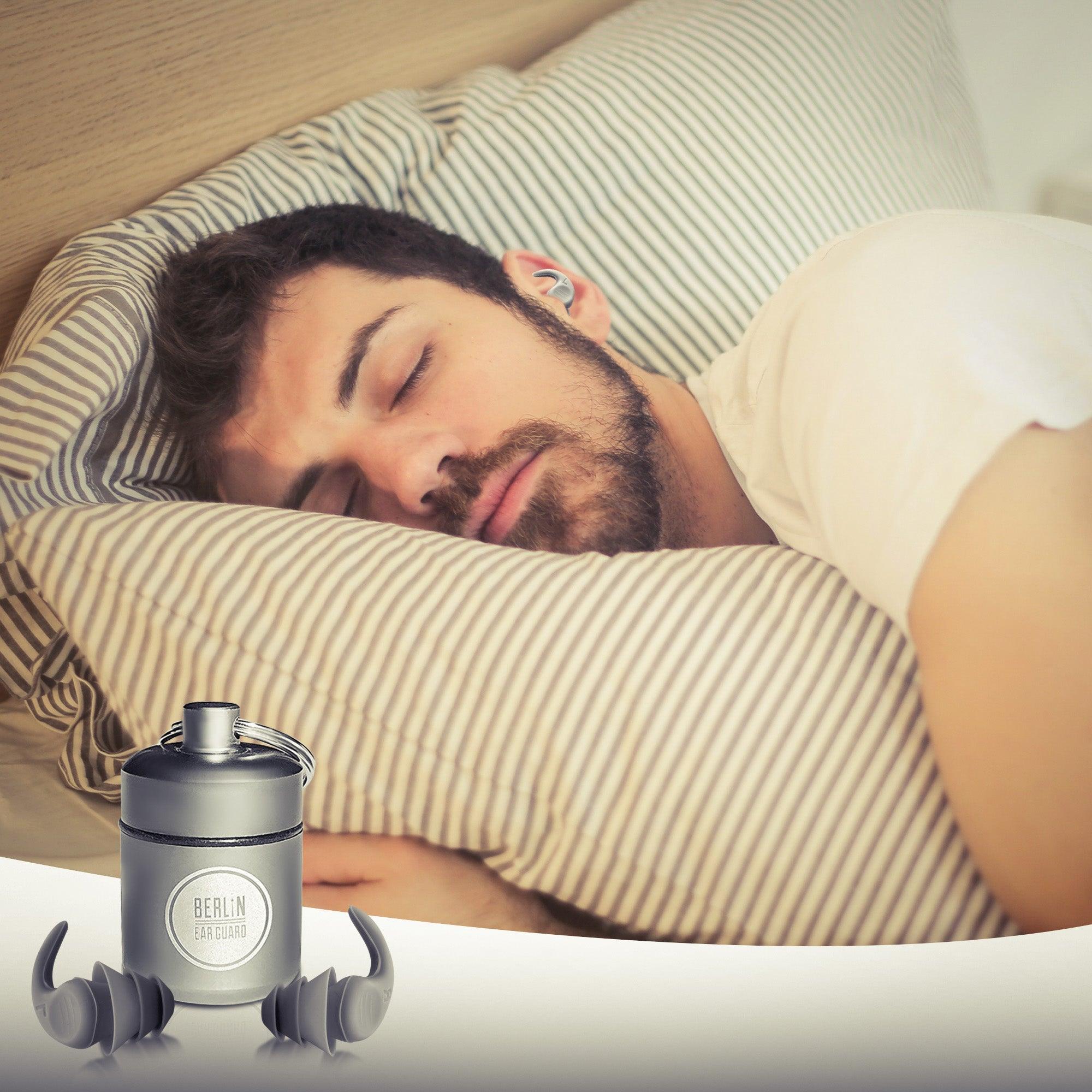 OHRSTÖPSEL "NICKBÄR" | SCHLAFGEHÖRSCHUTZ | groß | GEGEN SCHNARCHEN ZUM SCHLAFEN IN SEITENLAGE | 28DB SNR - FestivalStuff