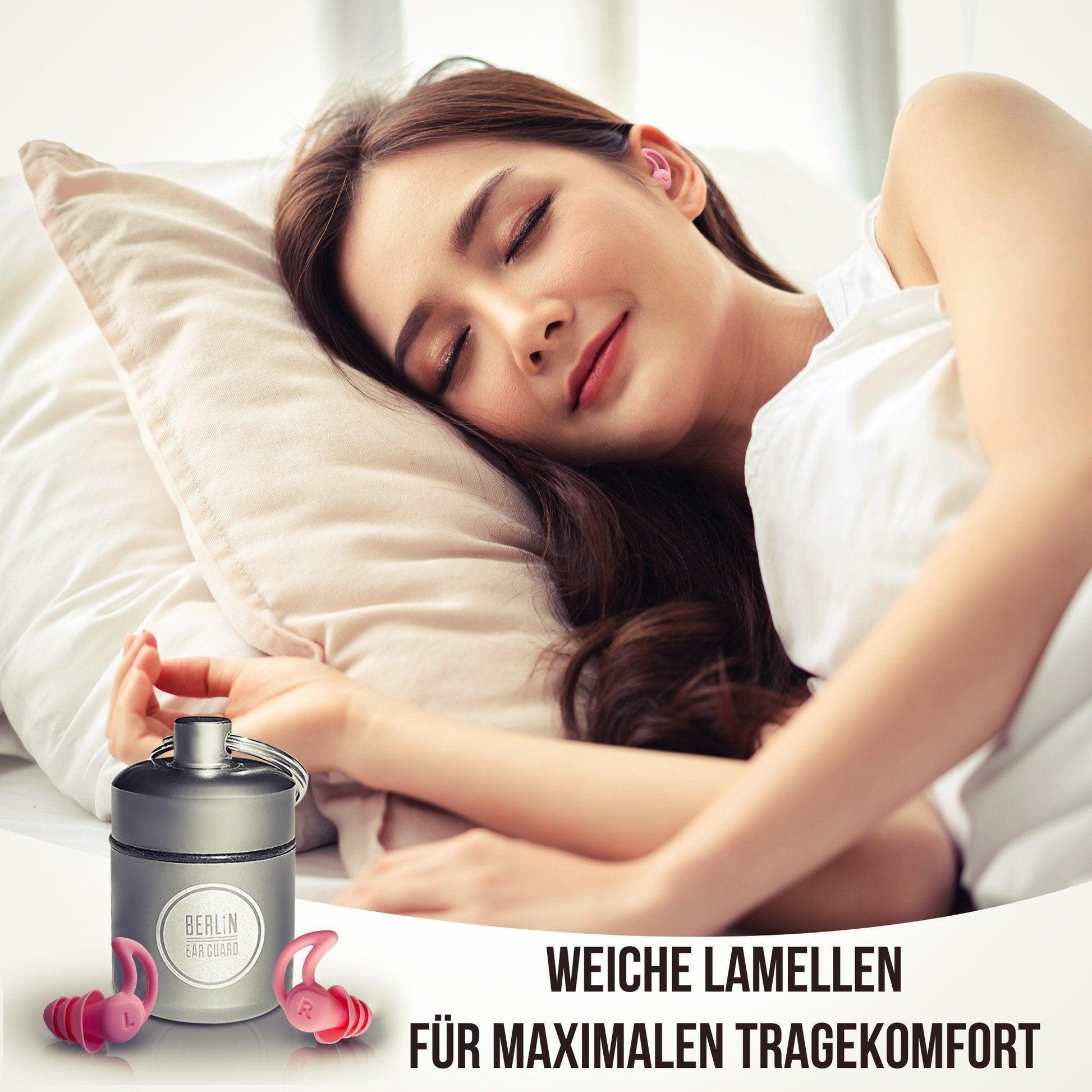 OHRSTÖPSEL "SEITENSCHLÄFER" SCHLAFGEHÖRSCHUTZ GEGEN SCHNARCHEN ZUM SCHLAFEN IN SEITENLAGE | 30DB SNR - FestivalStuff