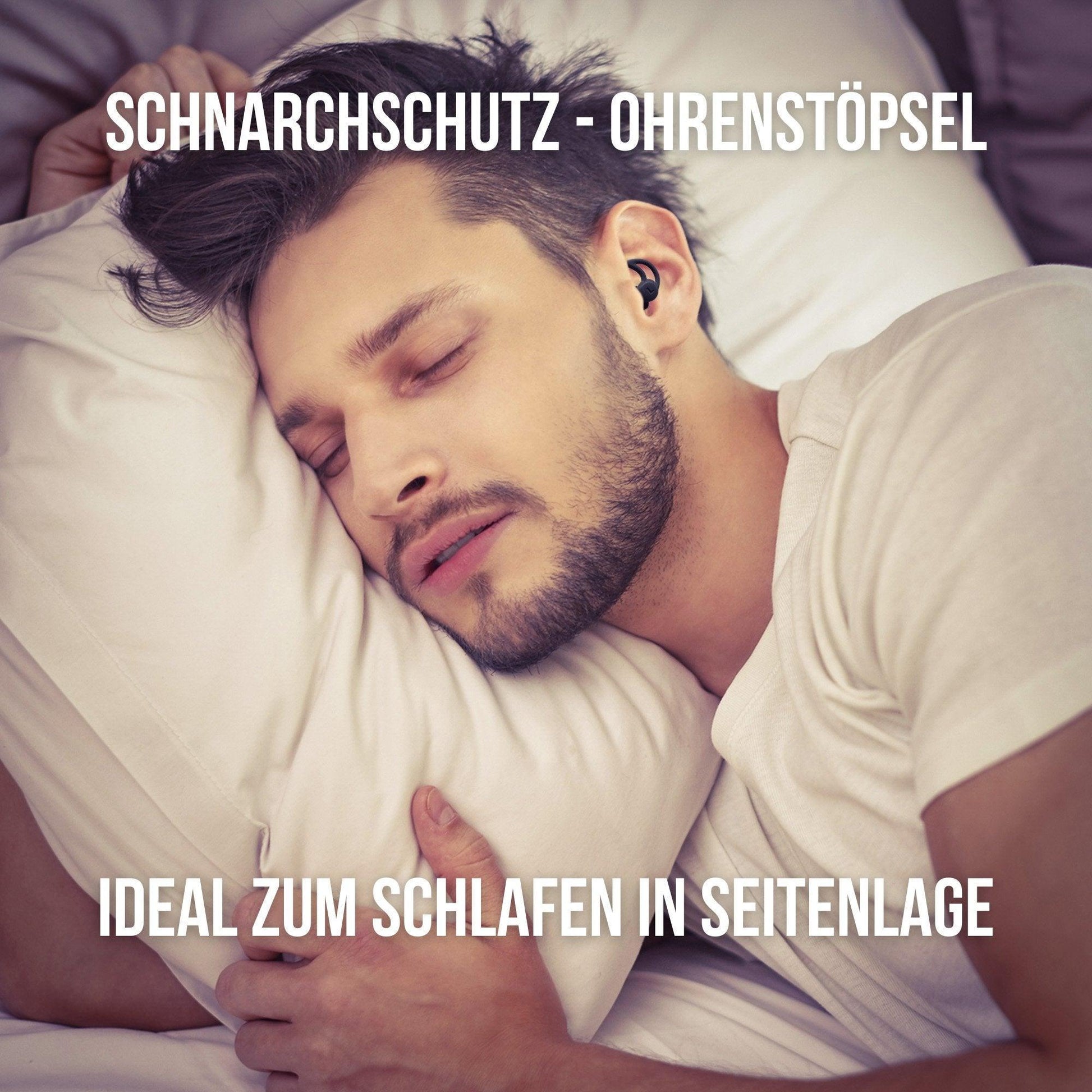 OHRSTÖPSEL "SEITENSCHLÄFER" SCHLAFGEHÖRSCHUTZ GEGEN SCHNARCHEN ZUM SCHLAFEN IN SEITENLAGE | 30DB SNR - FestivalStuff