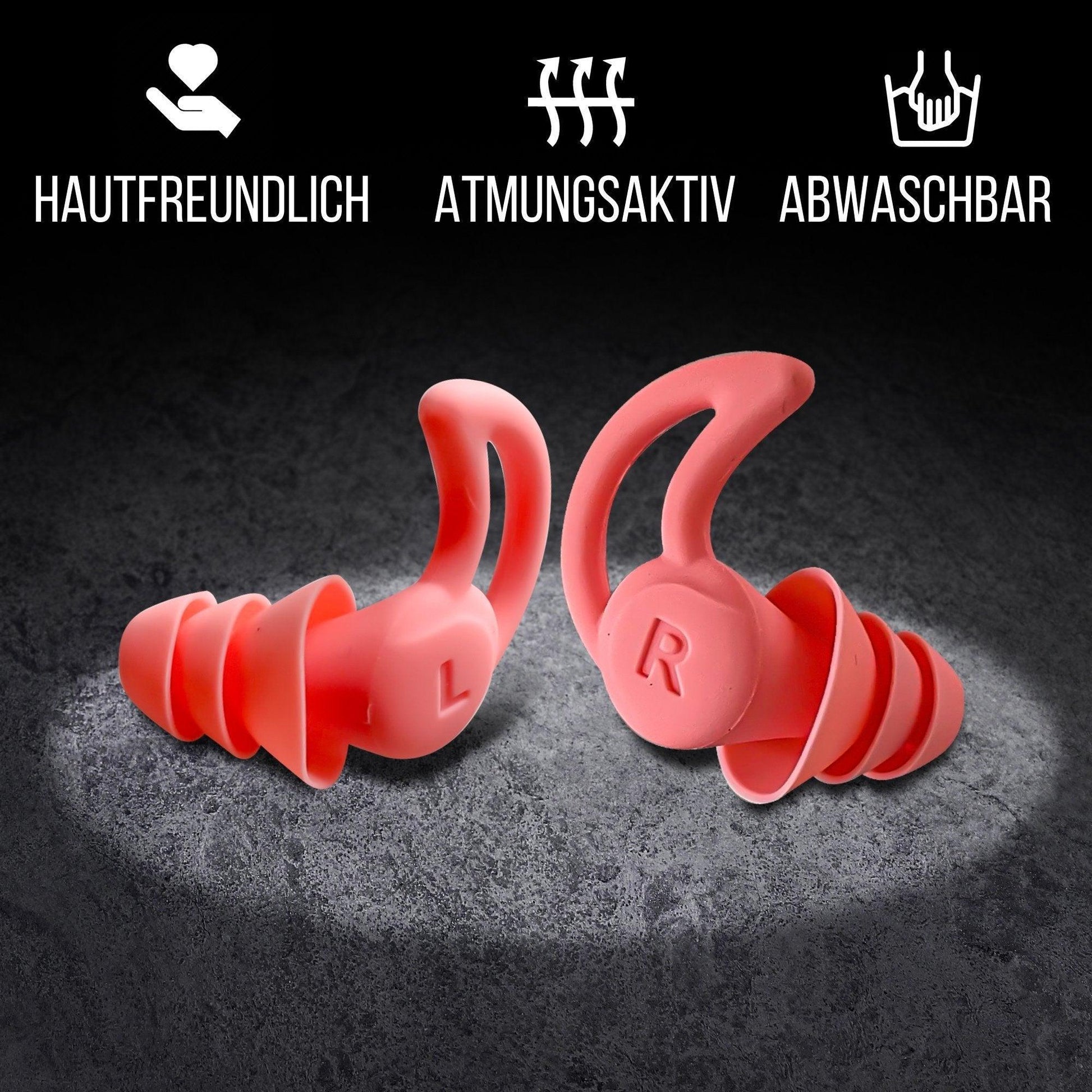 OHRSTÖPSEL "SEITENSCHLÄFER" SCHLAFGEHÖRSCHUTZ GEGEN SCHNARCHEN ZUM SCHLAFEN IN SEITENLAGE | 30DB SNR - FestivalStuff