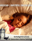 OHRSTÖPSEL "MÄUSEOHR" | MINI - SCHLAFGEHÖRSCHUTZ | klein | GEGEN SCHNARCHEN ZUM SCHLAFEN IN SEITENLAGE | 28DB SNR - BERLIN EAR GUARD® OHRSTÖPSEL SHOP