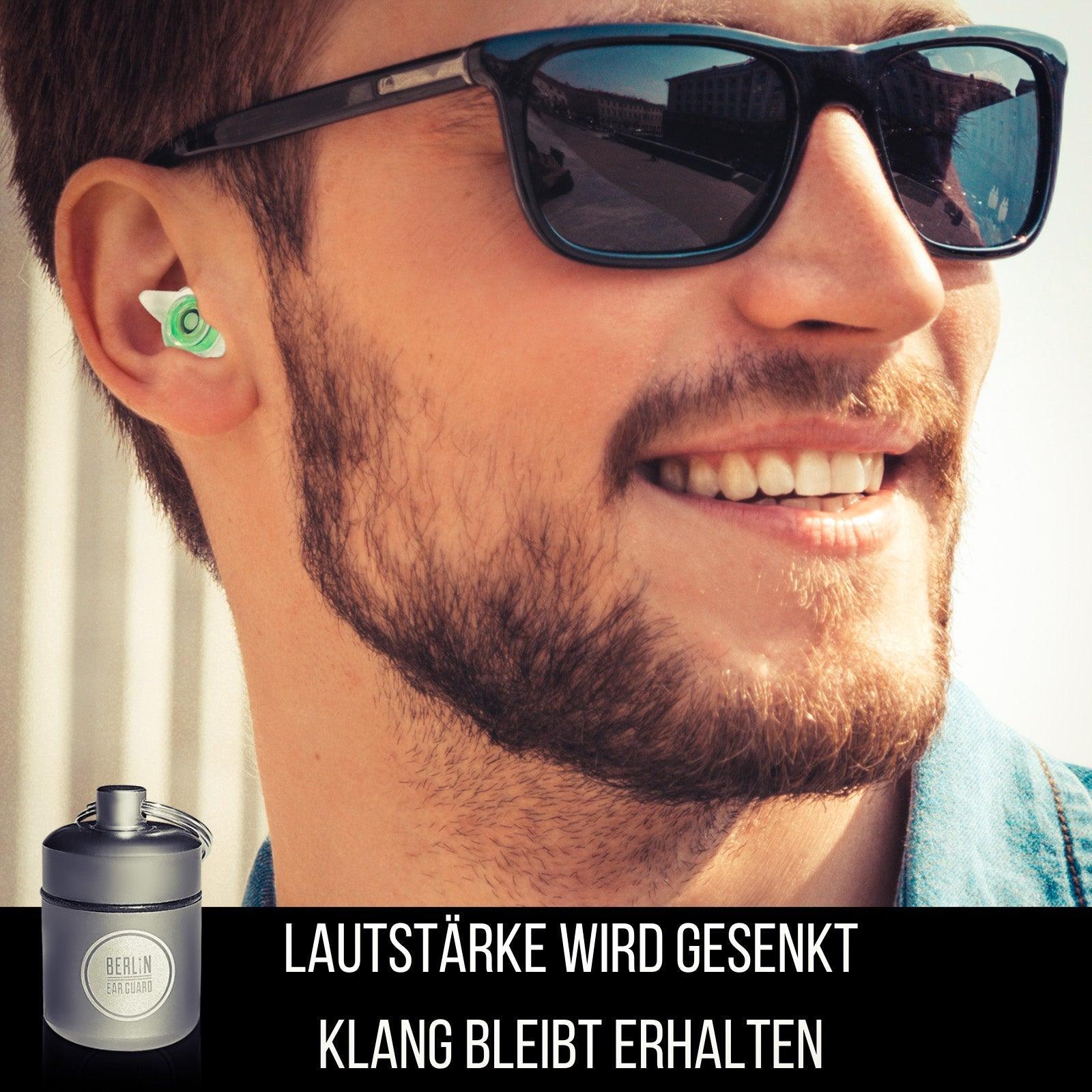 OHRSTÖPSEL &quot;NACHT ZUM TAG&quot; | KONZERT, FESTIVAL, CLUB, MUSIKER &amp; DJ OHRENSTÖPSEL | 23dB - BERLIN EAR GUARD® OHRSTÖPSEL SHOP